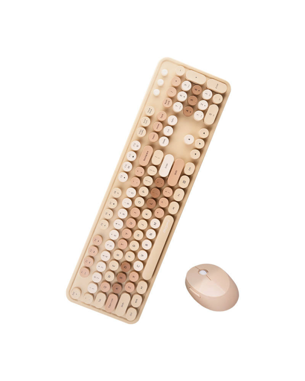 Wireless keyboard + mouse set MOFII Sweet 2.4G (beige)