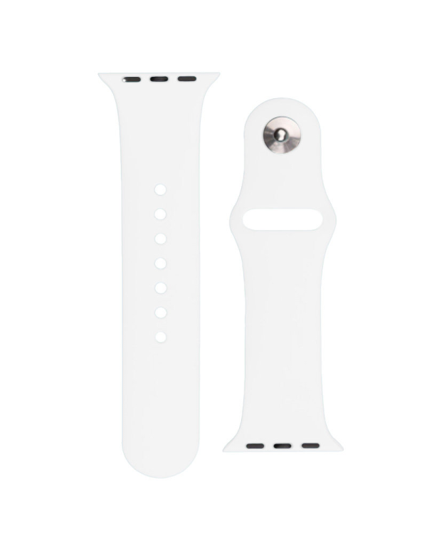 Ремешок для часов Fusion Silicone для Apple Watch 8 | 7 | 6 | 5 | 4 | 3 | 2 | SE (45 | 44 | 42mm) белый