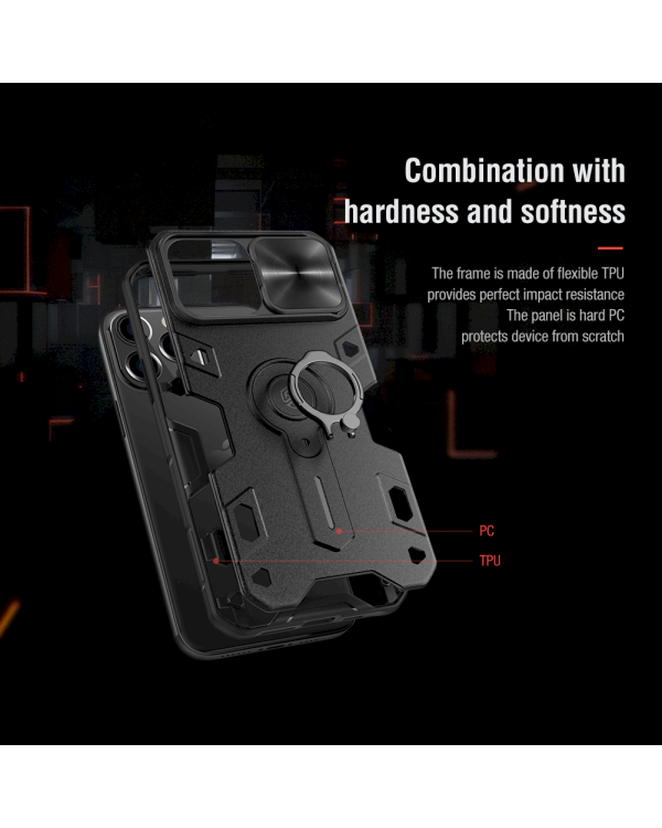 Дополнительное изображение книги «Nillkin CamShield Armor Hard Case for iPhone 13 Pro Max Black (without logocut)»
