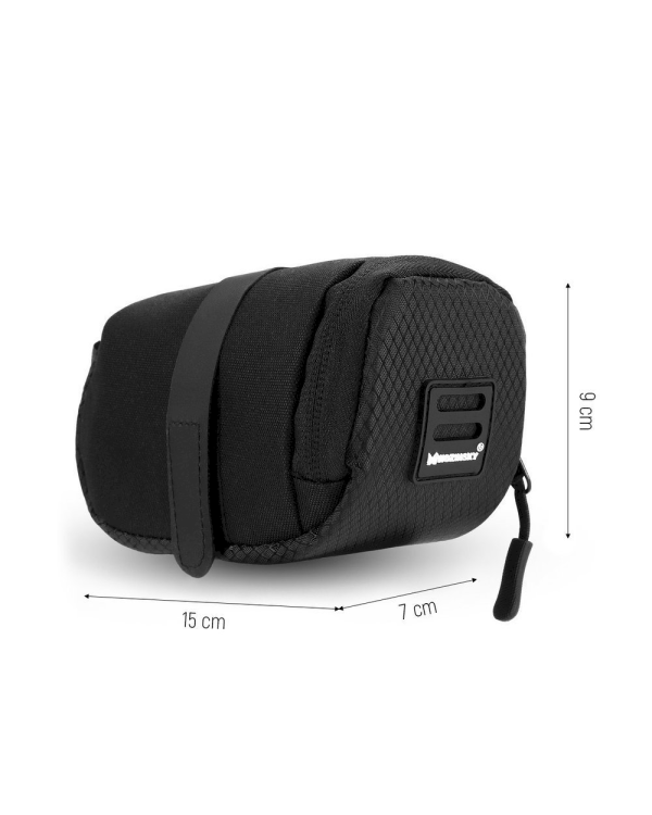Wozinsky bicycle bag under the saddle 0.6 L black (WBB8BK black)