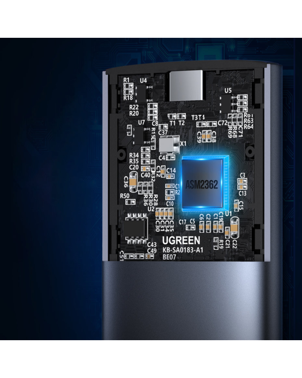 UGREEN CM400 M.2 B-Key Корпус для жестких дисков, NGFF, SATA (серый)