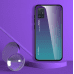Fusion Gradient Glass Back Case Силиконовый чехол для Samsung A515 Galaxy A51 Фиолетовый - Зеленый