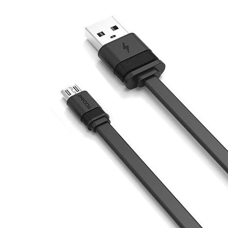 Proda Fenche Series PD-B17m Flat USB / micro USB Cable 3A 1M black