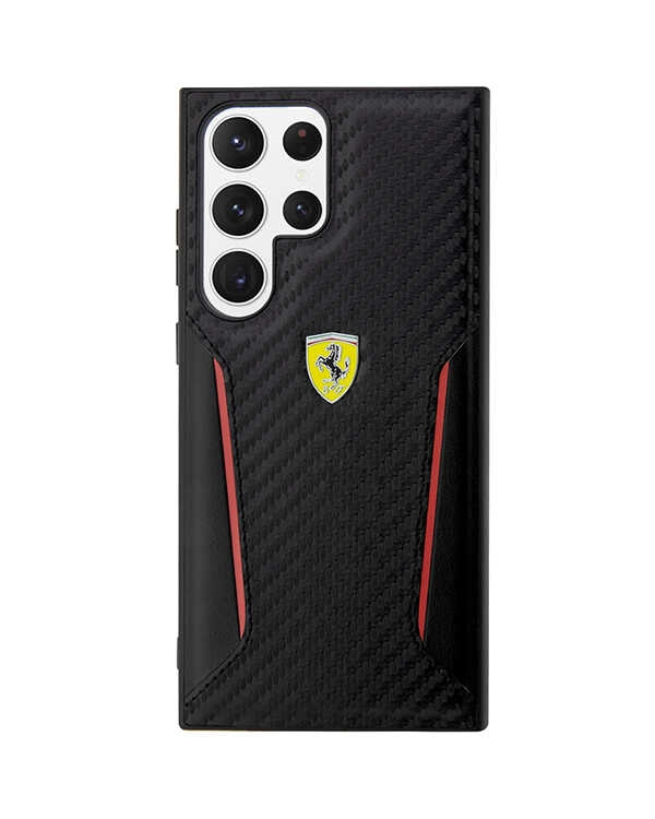 Дополнительное изображение книги «Ferrari PU Carbon Hard Case for Samsung Galaxy S23 Ultra Black»