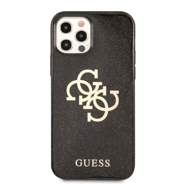Обложка книги «GUHCP12LPCUGL4GBK Guess TPU Big 4G Full Glitter Case for iPhone 12 Pro Max Black»