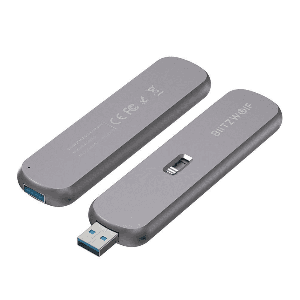 External Storage Enclosure SATA M.2 SSD BlitzWolf BW-SSDE3 B-key, 5Gbps, USB 3.1