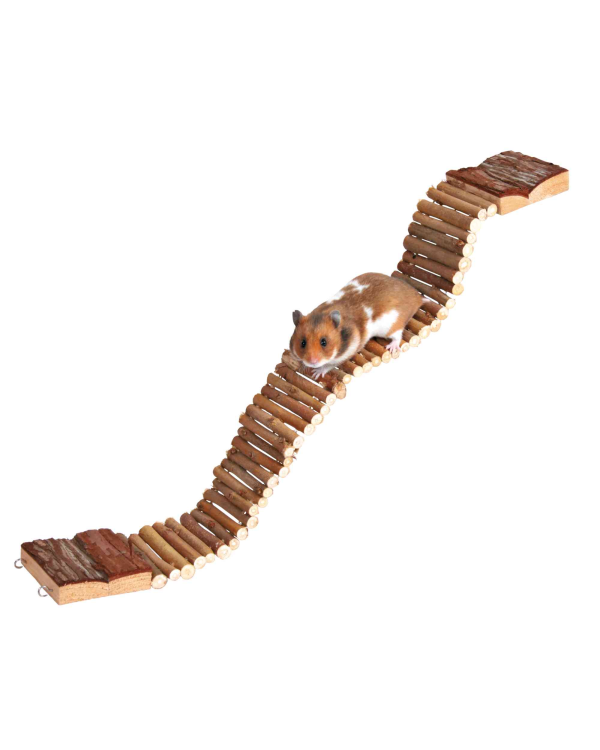 Аксессуар для клетки с грызунами : Trixie Natural Living ladder, 7×55 см.