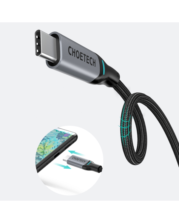 Дополнительное изображение книги «Choetech USB Type C - USB Type C charging data cable Power Delivery 100W 5A 1,8m black (MIX00073)»