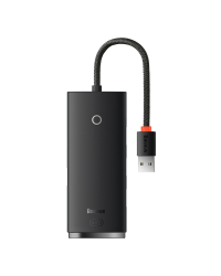 Baseus Lite Series Hub 4in1 USB to 4x USB 3.0, 25cm (Black)