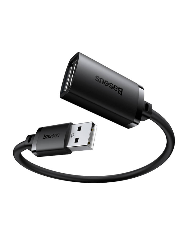 USB 2.0 Extension cable Baseus male to female, AirJoy Series, 1.5m (black)