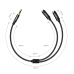 Дополнительное изображение книги «Ugrenn AV123 headphone cable 3.5 mm minijack (male) - 2x 3.5 mm minijack (female) - black»