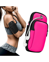 Running armband sports phone band case pink