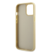 Guess Rhinestones Triangle Metal Logo Case for iPhone 12 Pro Max Gold