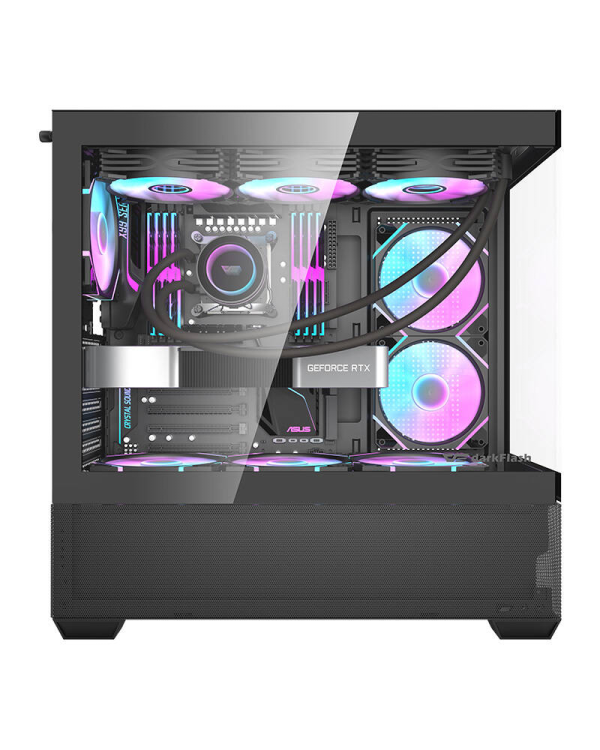 Дополнительное изображение книги «Компьютерный корпус Darkflash DS900 AIR (черный) + 7 вентиляторов ARGB»