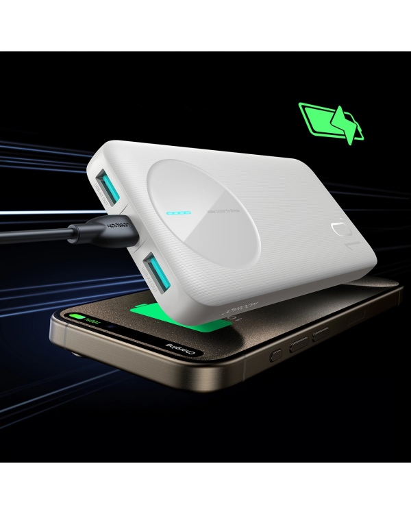 Powerbank Joyroom JR-PBF12|10000mAh|2.4A 2x USB-A|1x USB-C|белый