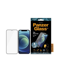 PanzerGlass E2E Super+ iPhone 12 Mini Case Friendly AntiBacterial MicroFracture czarny|black