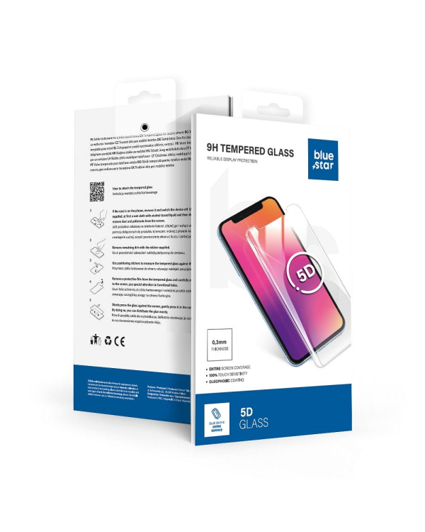 Blue Star 5D защитное стекло для экрана Xiaomi 14 Ultra черное