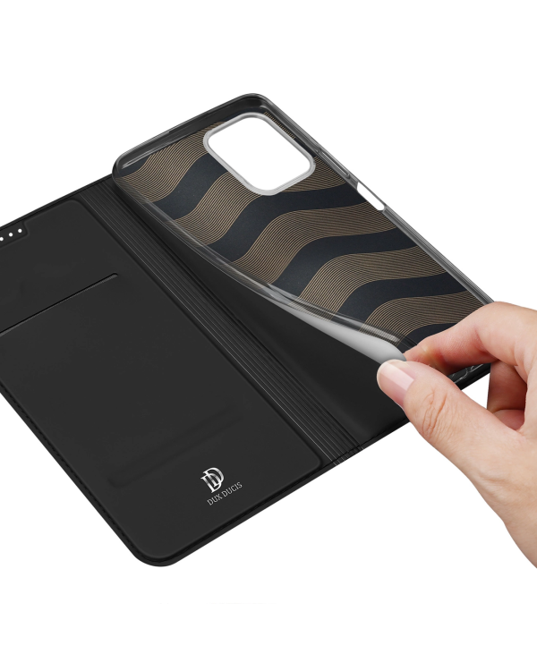 Dux Ducis Skin Pro Case Realme C33 Flip Card Wallet Stand Black