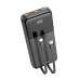 Обложка книги «Borofone Power Bank 20000mAh BJ22A - USB - PD QC 3.0 22,5W with Type C and Lightning cables black»