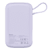 Baseus Qpow power bank 10000mAh built-in USB Type-C cable 22.5W Quick Charge SCP AFC FCP purple (PPQD020105)