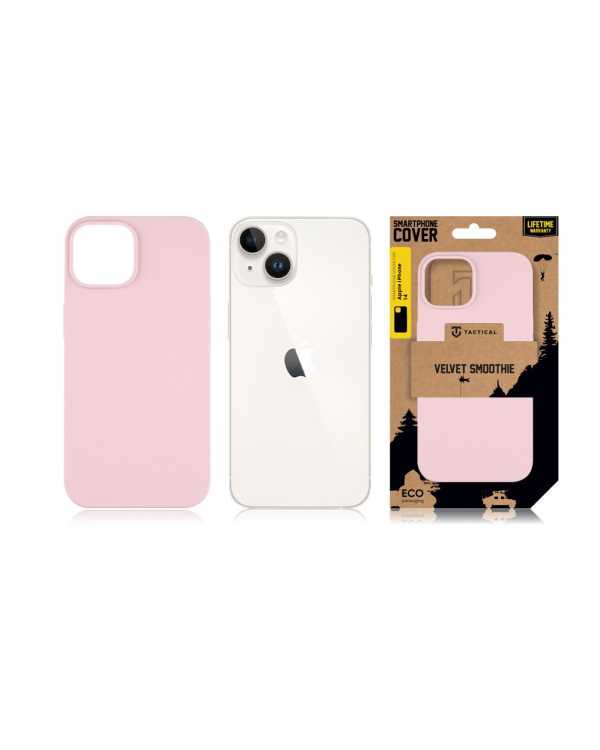 Тактический бархатный чехол Smoothie Cover для Apple iPhone 14 Pink