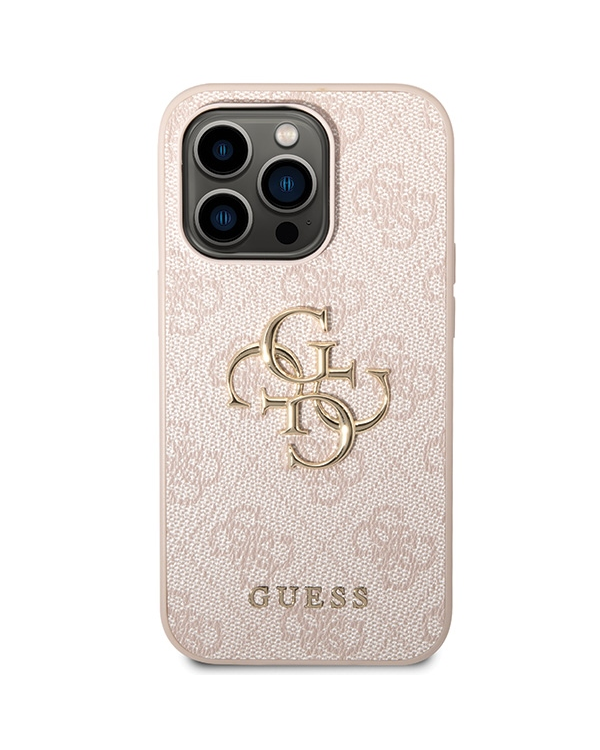 Guess GUHCP15L4GMGPI Apple iPhone 15 Pro 6.1pink hardcase 4G Big Metal Logo