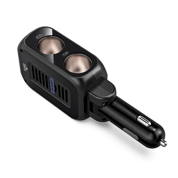 Обложка книги «Blitzwolf BW-CLA1 Car Charger with Splitter Black»