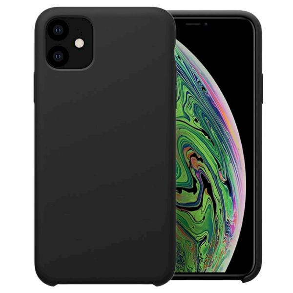 GoodBuy Elegance Fibre Прочный Силиконовый чехол для Apple iPhone 11 черный