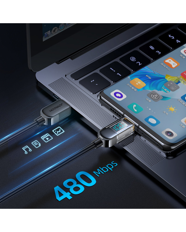 Кабель USB-C 100 Вт 1,2 м Joyroom S-CC100A4 (черный)