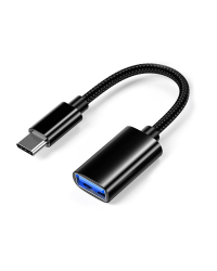 Fusion Adapter USB-A to Type-C  3.0 OTG Подключение Черный (OEM)