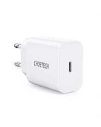 Choetech AC Adapter EU Fast Charging Adapter USB Type C Power Delivery 20W 3A white (PD5005-EU)