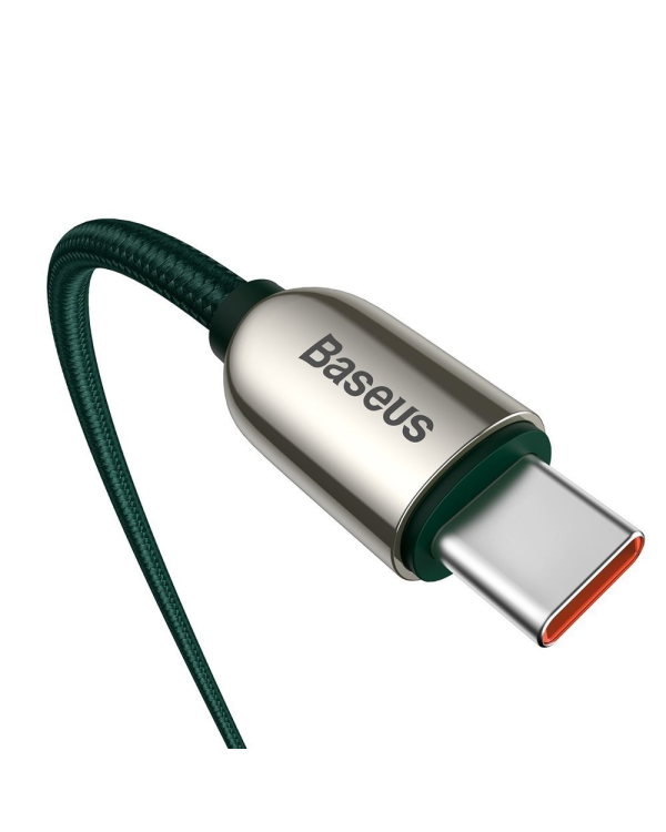 Baseus USB Type C - USB Type C cable 100 W (20 V | 5 A) 1 m Power Delivery with display screen power meter white (CATSK-B06)