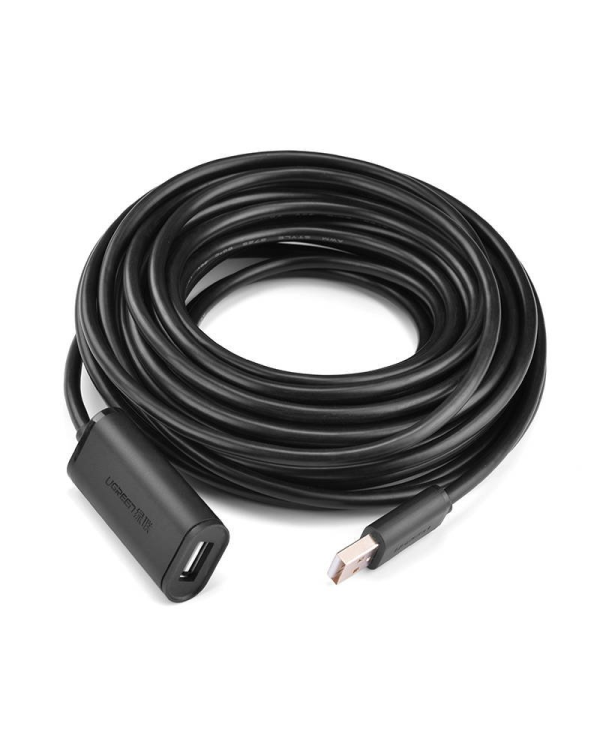 USB 2.0 extension cable UGREEN US121, active, 15m (black)