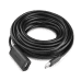 USB 2.0 extension cable UGREEN US121, active, 15m (black)