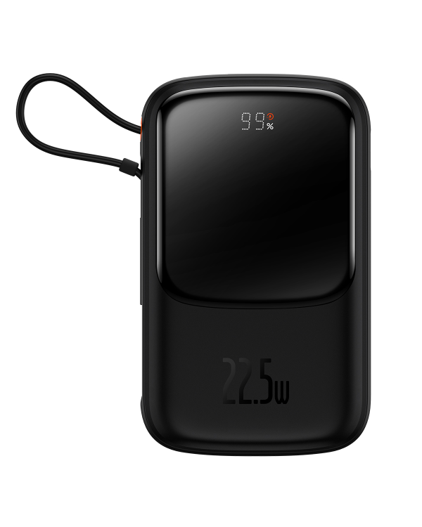 Powerbank Baseus Qpow PRO with cable, 10000mAh, 22.5W (Black)