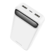 Borofone Power Bank 20000mAh BJ14A Freeway - 2xUSB - white Borofone Power Bank 20000mAh BJ14A Freeway - 2xUSB - white