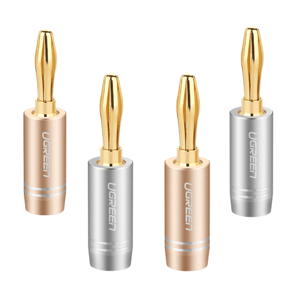 Ugreen banana connectors plugs gold plated aluminium alloy multicolour (50382 AV149)