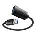 Удлинительный кабель USB 3.0 Baseus с разъемом "мужчина-женщина", серия AirJoy, 1 м (черный)