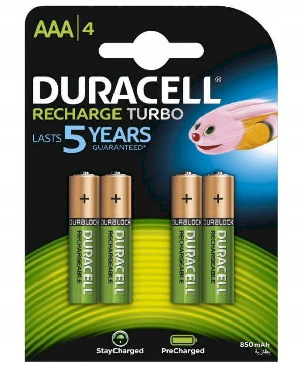 Обложка книги «Duracell AAA Ni-Mh 1.2V Заряжаемые Батарейки 900mAh (4шт.) (EU Blister)»