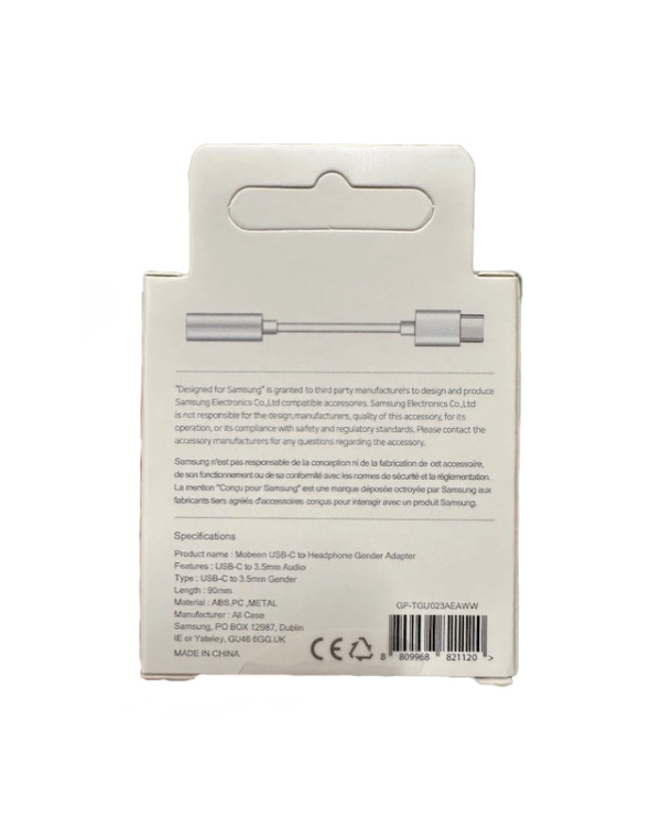 Samsung GP-TGU023AE DAC USB-C to 3.5mm mini jack adapter - white