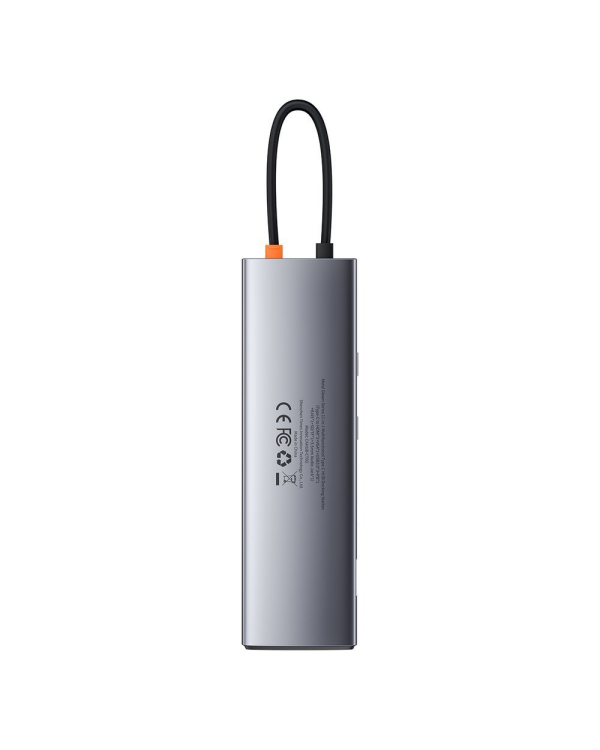 Дополнительное изображение книги «Концентратор 11in1 Baseus Metal Gleam Series, USB-C - 3x USB 3.0 + 2x HDMI + USB-C PD + Ethernet RJ45 + microSD|SD + VGA + AUX»