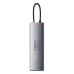 Дополнительное изображение книги «Концентратор 11in1 Baseus Metal Gleam Series, USB-C - 3x USB 3.0 + 2x HDMI + USB-C PD + Ethernet RJ45 + microSD|SD + VGA + AUX»
