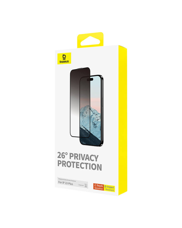 Дополнительное изображение книги «Privacy Protection Tempered Glass Baseus Diamond iPhone 15 Plus»