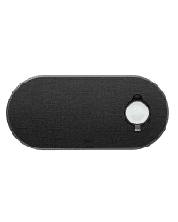 UNIQ Ład. indukcyjna Aereo Plus 3w1 10W Fast charge czarny/obisdian knit black (LITHOS Collective)