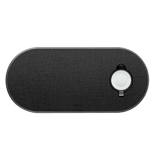 Обложка книги «UNIQ Ład. indukcyjna Aereo Plus 3w1 10W Fast charge czarny/obisdian knit black (LITHOS Collective)»