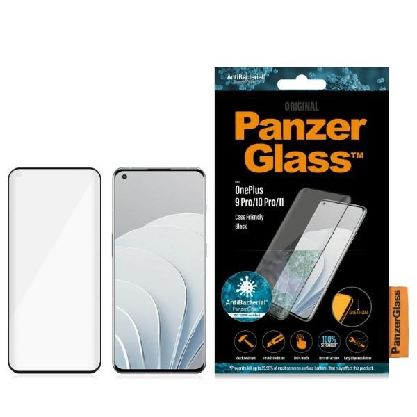 PanzerGlass E2E MicroFracture OnePlus 9 Pro Friendly black|black Антибактериальный