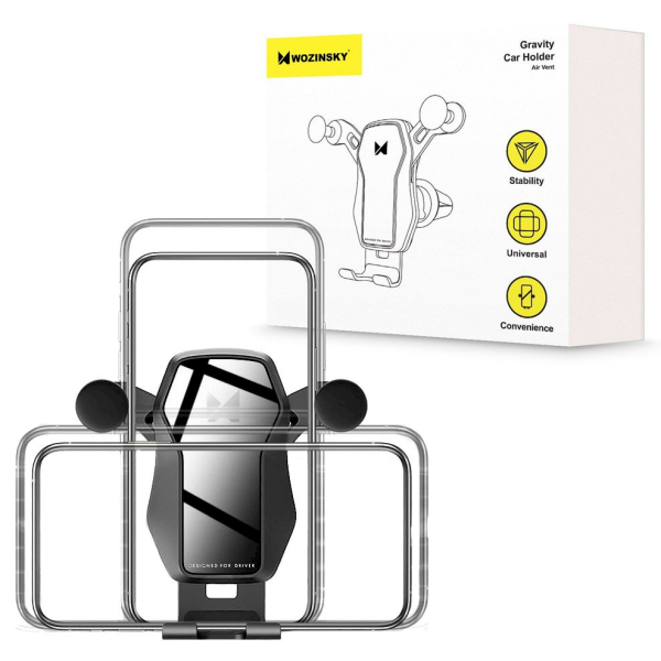 Обложка книги «Wozinsky horizontal / vertical Gravity Car Mount Phone Holder for Air Outlet  black (WCH-04)»