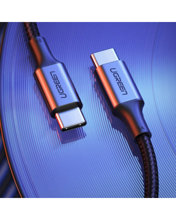 Кабель UGREEN US316 Type C - Type C, 100 Вт, 2 м (черный)