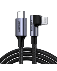 Ugreen MFI Elbow USB Type C - Lightning Cable Power Delivery 3 A 1 m gray (60763 US305)
