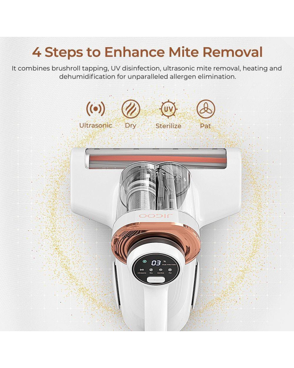 JIGOO J300 пылесос против клещей для матраса | дивана со съемным контейнером